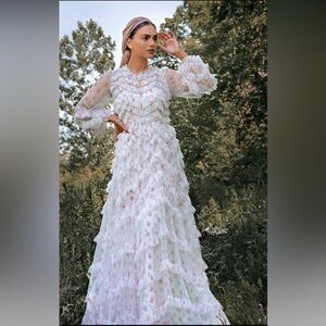 The Bijou Rose Long Sleeve Gown in Strawberry Icing